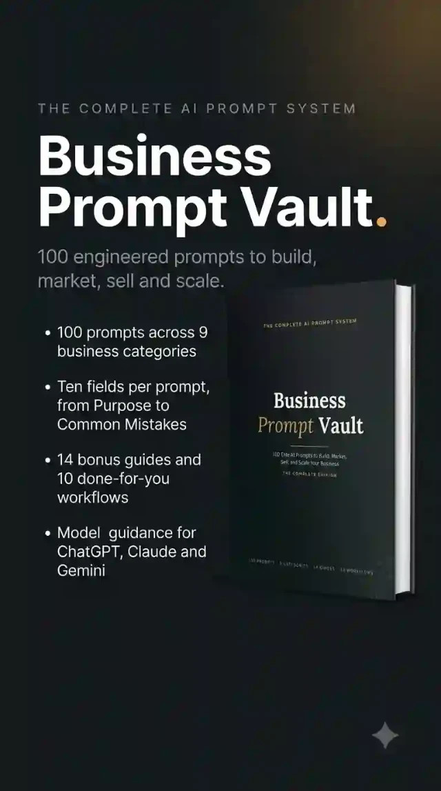 Cover of Business Prompt Vault