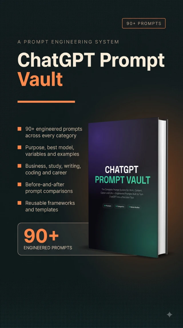 Cover of ChatGPT Prompt Vault