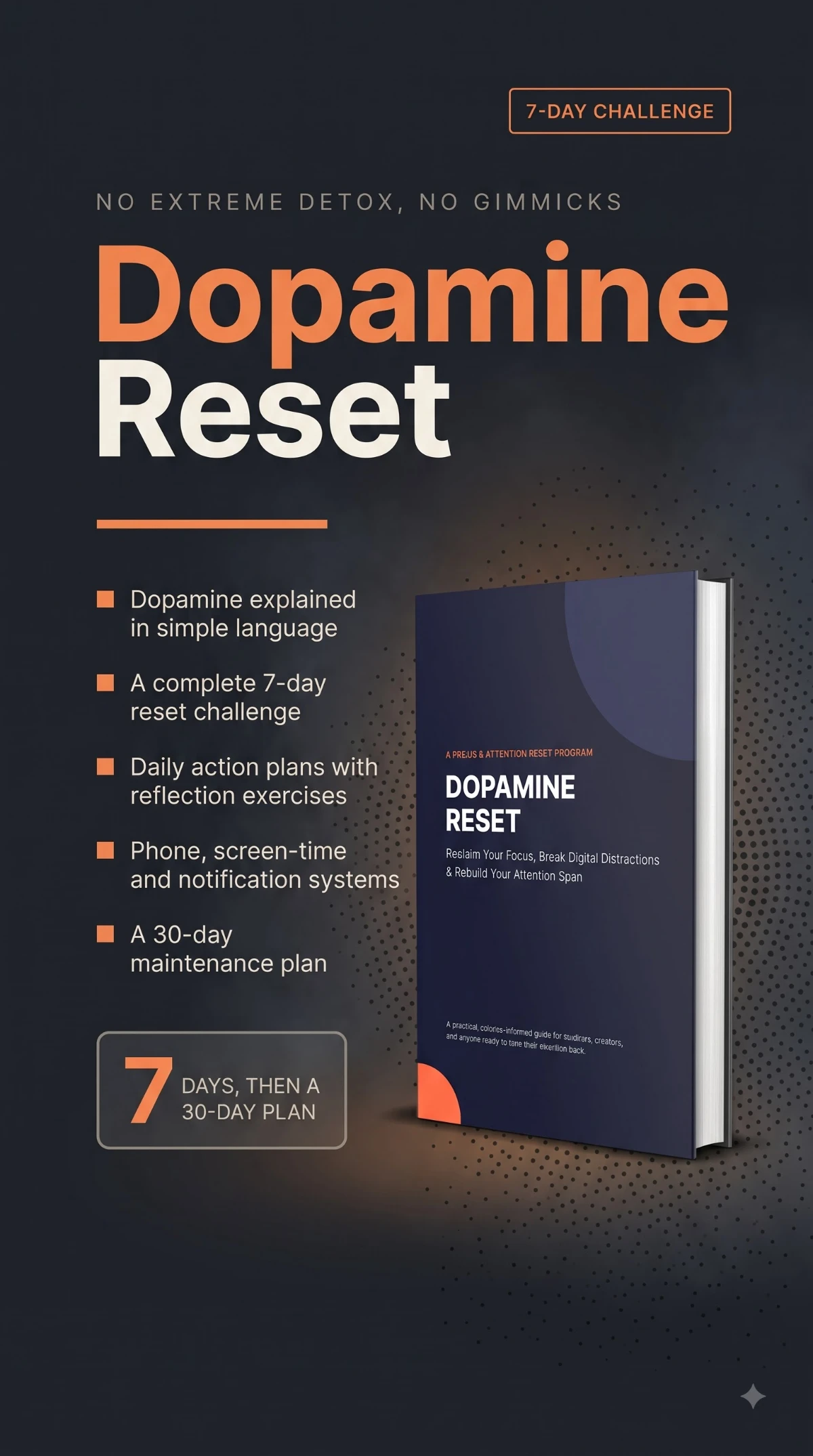 Cover of Dopamine Reset: The 7-Day Challenge