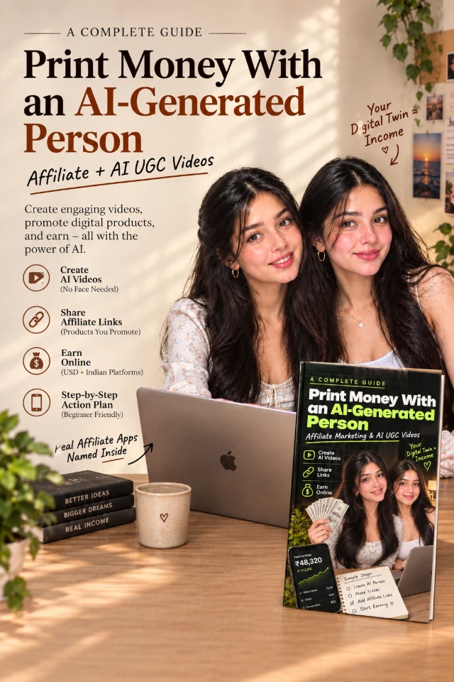 Cover of Print Money With an AI-Generated Person
