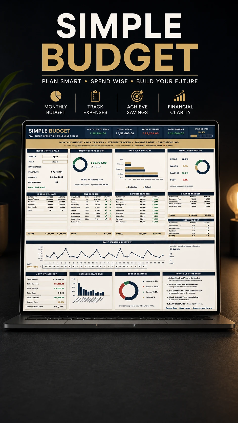 Cover of Simple Budget Tracker