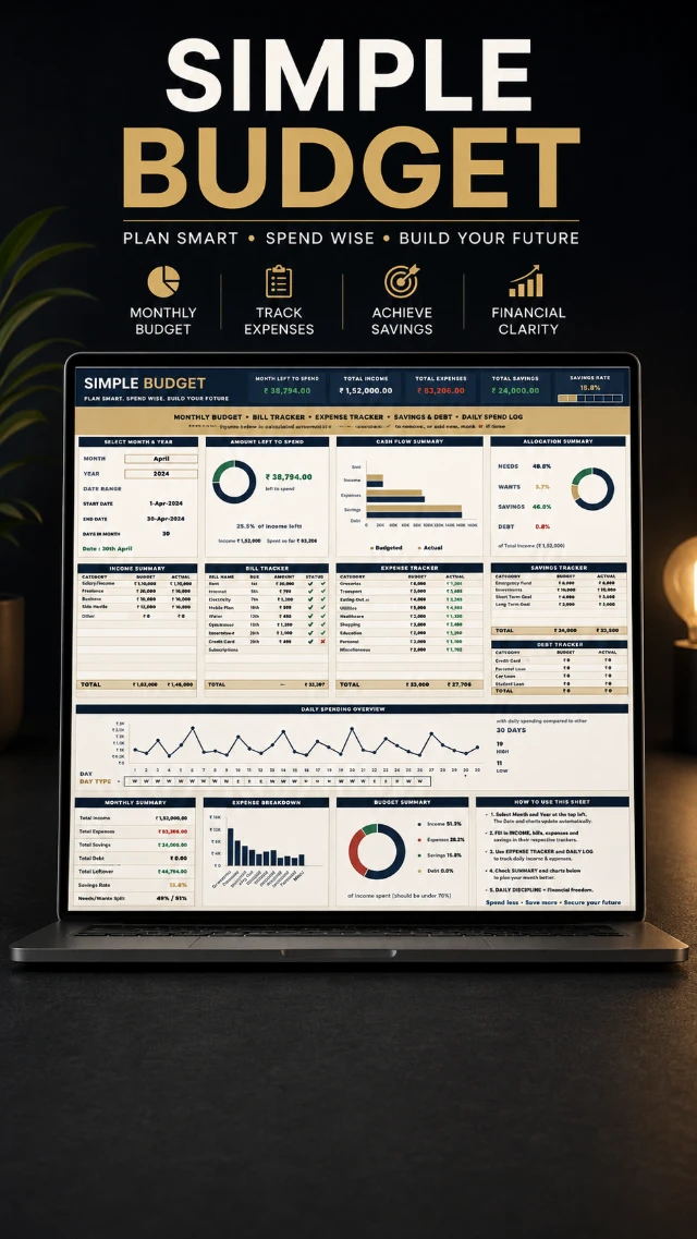 Cover of Simple Budget Tracker