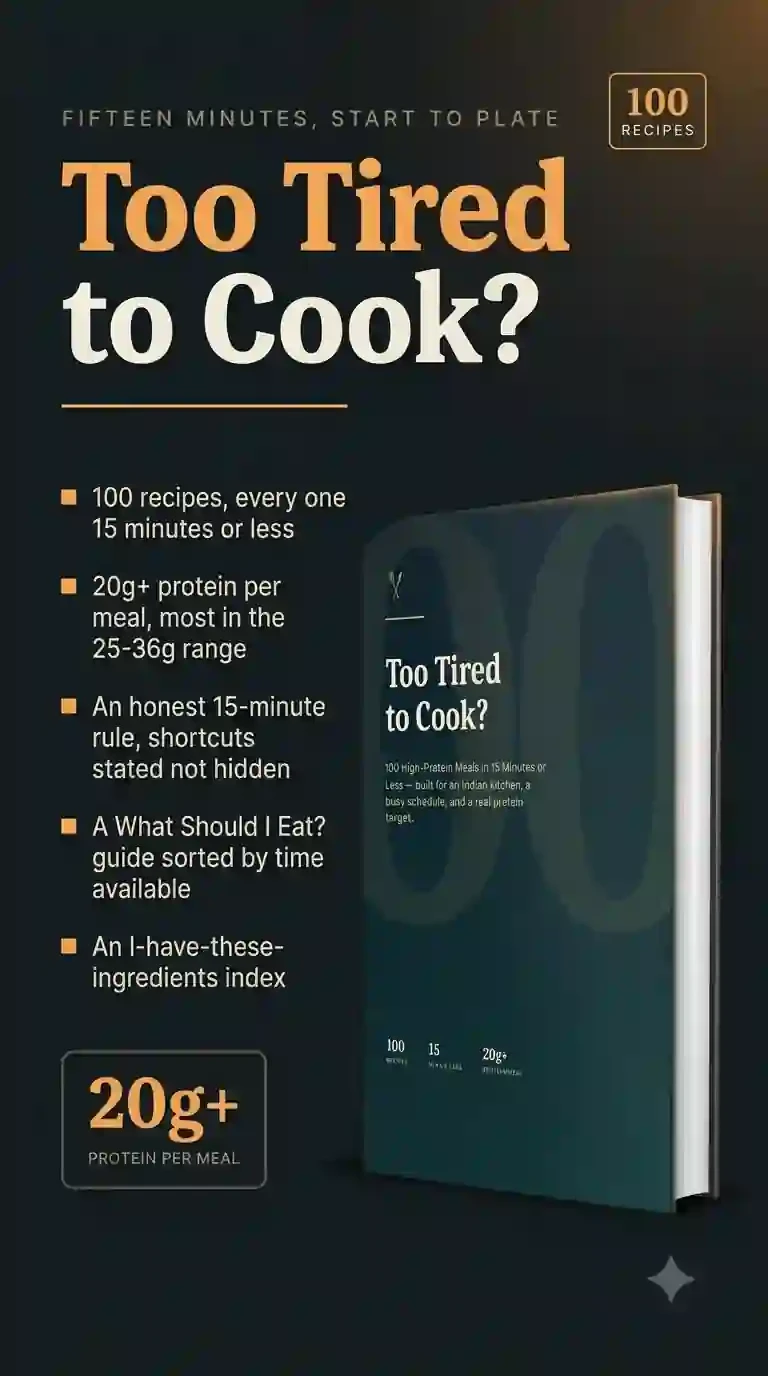 Cover of Too Tired to Cook? 15 Min 20g+ Protein Recipes